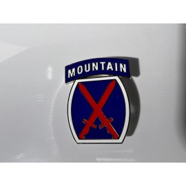 US ARMY 10TH MOUNTAIN DIVISION HAT PIN MEASURES 1 & 1/8TH INCH (EE P15391)