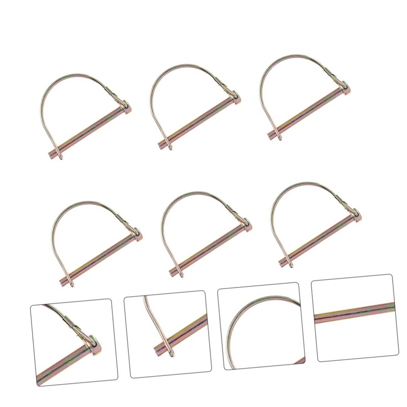 CHILDWEET 6pcs Heavy Duty Safety Coupler Pin Coated Shaft Locking