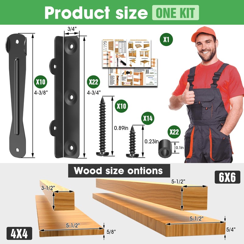 Pisman Sunblind System Brackets,Louver Hardware Kit for Shutter System,Holding Up