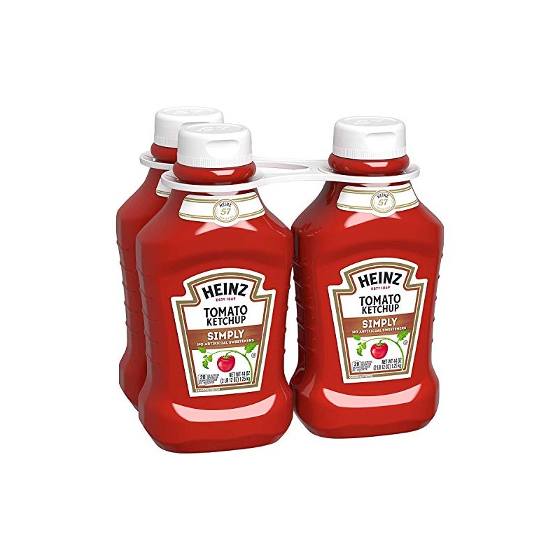 Heinz Simply Heinz Tomato Ketchup - 3 Count (44 oz)