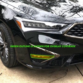 deliciousticker For Acura ILX 2019-2022 Yellow Fog Lights Front overlays vinyl tint PreCut Decal