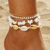 Beach Anklets for Women Boho Beaded Ankle Bracelets Set Adjustable