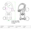 Quick Release Swivel Eye Snap Boat Shackle Stainless Steel Marine
