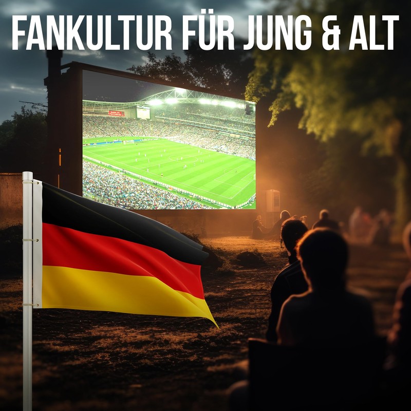 Germany Flag 150 x 250 cm - for Flagpole, Germany