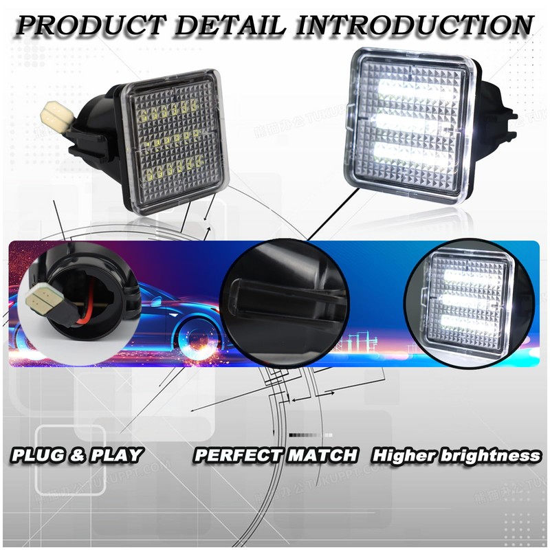 ULTRALTH LED License Plate Light Kit for Toyota Tacoma 2016-2023