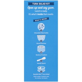 BUMBLE BEE Lunch on The Run Kit, Tuna Salad, Good Source of Protein, 8.2 Ounce (Pack of 4)