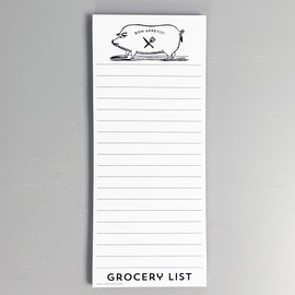 Nancy Nikko Bon Appetit Pig Refrigerator Notepads Grocery List - Set of Two Pads