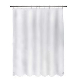 Kenney Medium Weight PEVA Shower Curtain Liner, 70" W x 72" H, Clear