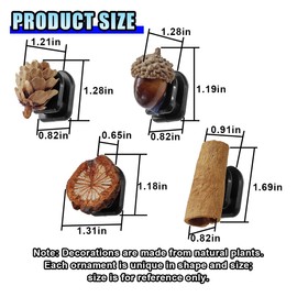 LHDOS 4PCS Car Mini Hooks - Multifunctional Self-Adhesive Backseat Hangers Vehicle Hook Stickers - Universal Wall Hanging Hooks Car Dashboard Hook Accessories for Key Charging Cable Earphone (Fruit)