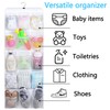 MISSLO 30 Pockets Dual Sided Hanging Baby Shoe Organizer for