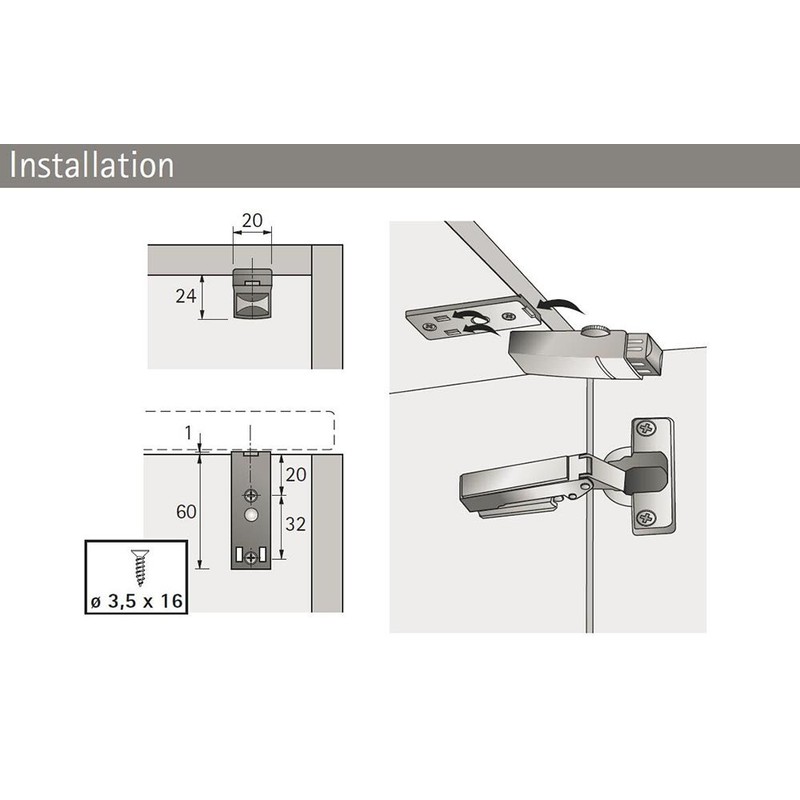 Hettich Screw-On Door Buffers. Door Dampers. Soft Close. Protective Soft