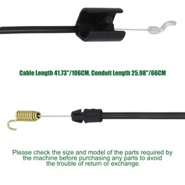 SizendHK 746-04237 946-04237 Snowblower Clutch Cable Compatible with MTD Craftsman Troy-Bilt Yard Man Yard Machines Husky Snowblower Parts (946-04237)