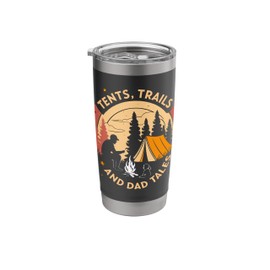 Tents, Trails, and Dad Tales - Family Camping Papa Stainless Steel Insulated Tumbler