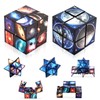 KATELUO 2 in 1 Magic Cube, Star Clear Sky Infinity