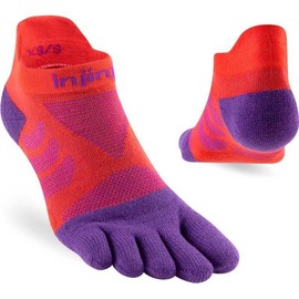 Injinji Women's Ultra Run No-Show Razzmataz M/L (EU 40.5-44.5+), red, M-L