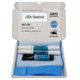 Genuine Colors Bianco Alfa 217 B Touch-Up Pen for Romeo White Giulia 4C