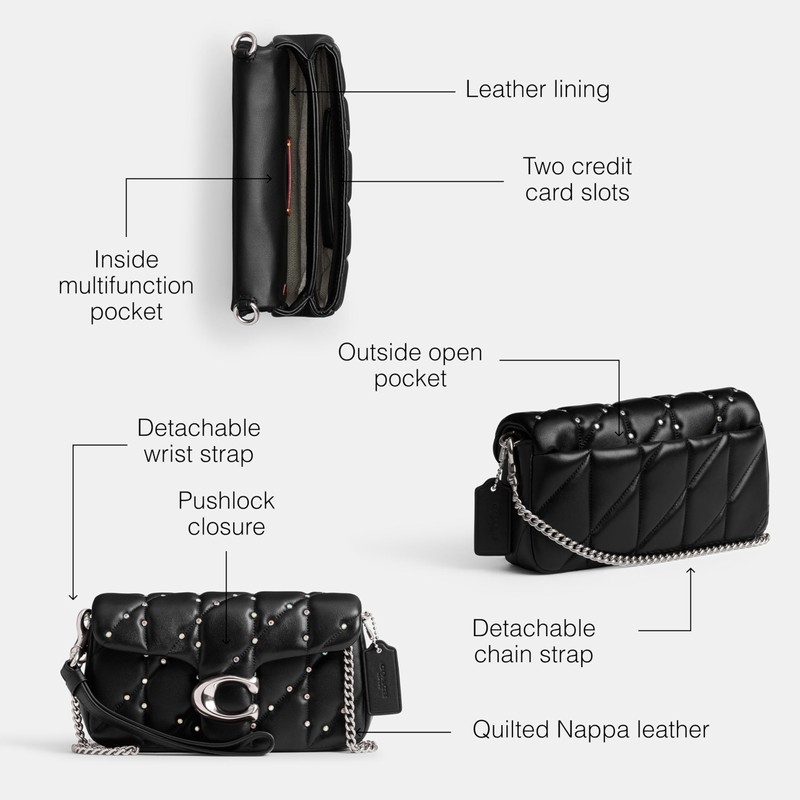 Coach Tabby Wristlet, Black