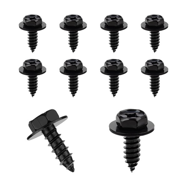 NYTKL 10PCS Fender Liner Screw Bolt, Bumper Cover Splash Shield