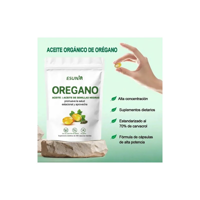 Abronikey Aceite De Orégano Cápsula Blanda 6000mg 300 Cáps