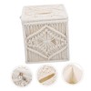 Ciieeo Woven Tissue Box Cover Rope Stylish Macrame Tissue Holder