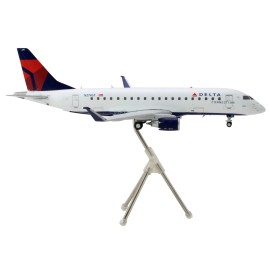 DCD Embraer ERJ-175 Commercial Aircraft Diecast Model "Delta Connection" White Blue Red Tail Gemini 200 Series 1/200 2.4g