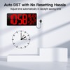 Xflyee [Oversized] 18" Large Digital Wall Clock with Remote Control,