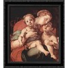 Madonna and Child with the Young Saint John 20x22 Black