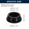 sourcing map 2 Pcs Black Plug Holes, Waterproof Rubber Button