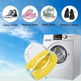 Shoe Washing Machine Bag, Shoe Bag For Washing Machine, Premium Zipper, Durable Shoe Wash Bag For Canvas Sneakers, Reusable Shoe Cleaning Laundry Bag