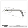 3.5 Bend Lightweight Chrome Moly Adjustable Panhard Bar, 20 In.