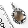 Genuine Smoky Topaz Gemstone Pendant 925 Sterling Silver Plated Designer