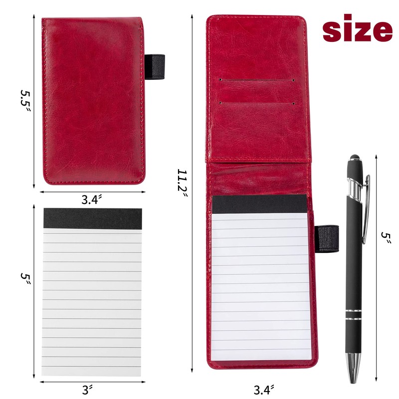 Camelmother 10 Pieces Small Notepad Holder Set Pocket Notebook 3