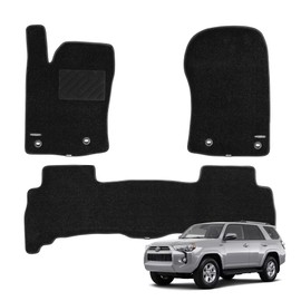 WENNEBIRD Superior Carpet Floor Mats for 2013-2024 Toyota 4Runner (5th Gen), 0.6 Inch Thickness Rugs, Premium All Weather Anti-Slip Waterproof Floor Liners - 3pc