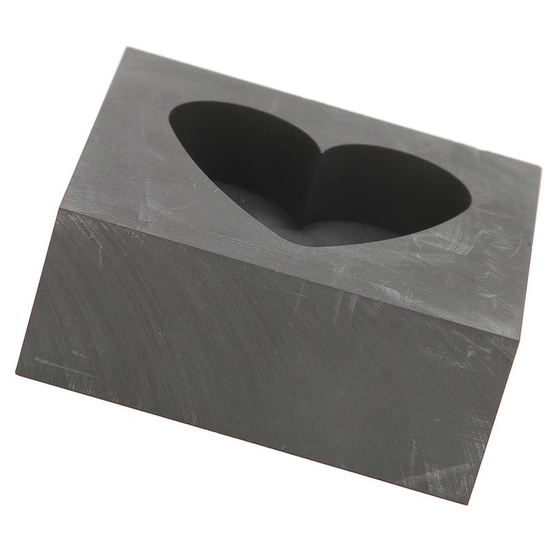 Graphite Casting Mold Professional Heart Shaped Ingot Casting Refining Mould