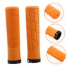Outanaya 2pcs Ergonomic Soft Rubber Bicycle Handlebar Grips Slip Design