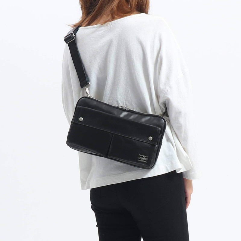 Porter 707-07144 2-Way Shoulder Bag, Clutch Bag, Freestyle, 4. Camel