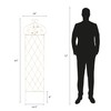 Pure Garden 50-LG5077 (Antique White) Garden Trellis-for Climbing Plants