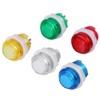 TOPINCN 5PC/Set Jumbo LED Illuminated Push Button, LED Illuminated Push