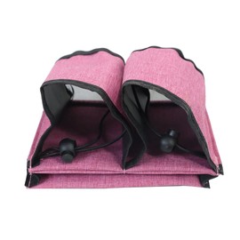 Namvo Luggage Travel Cup Holder, Portable Drink Caddy Bag Hold Two Coffee Mugs Fits Roll on All Suitcase Handles Traveler Accessory Blue