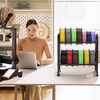 3D Printer Filament Storage Rack，2 Tiers Metal Filament Rack,Holds 12