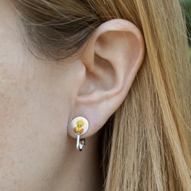 Looney Tunes Cute Tweety Novelty Clip-On Stud Earrings