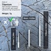 aZengear Titanium Toothpick with Keychain Holder – Portable Reusable Metal