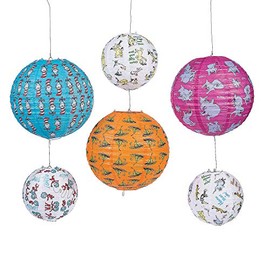 DR SEUSS HANGING LANTERNS - Party Decor - 6 Pieces