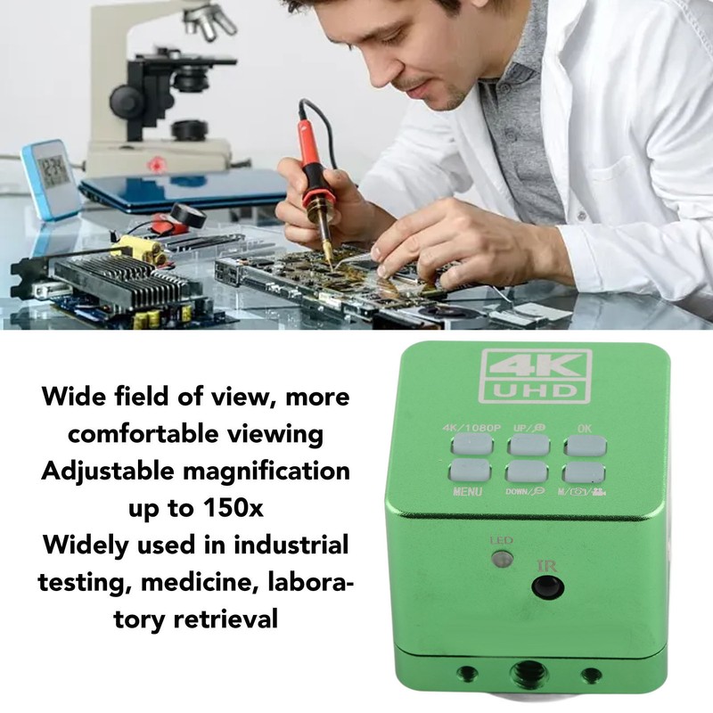 41MP Microscope Camera 4K HD Multimedia Interface USB 150X Digital
