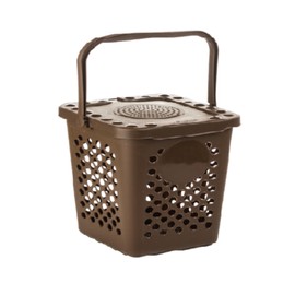 Ecoplast 7 Litre Brown Perforated Waste Bin