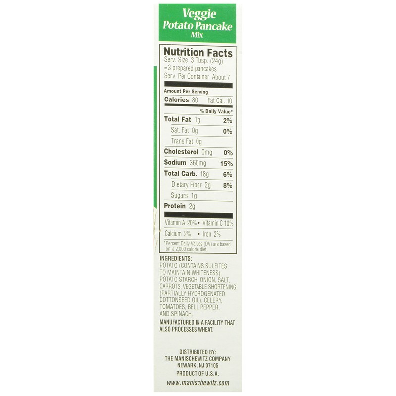 MANISCHEWITZ MIX PTO PNCK VEGETABLE 6OZ