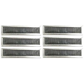 HASMX WB02X10943 Range Hood Vent Filter Microwave Charcoal Filter for GE Carbon Microwave Range Models JVM1630BH001, JVM1630BH002, JVM1630BH003 Part Numbers WB02X10943, AP3203130, JX81D, 6162, CF3099 (6)