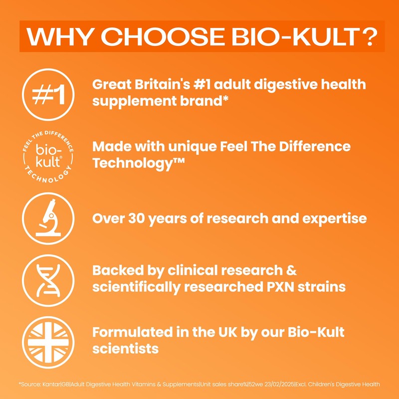 Bio-Kult Boosted Extra Strength Gut Health| 14 Strains | Probiotics