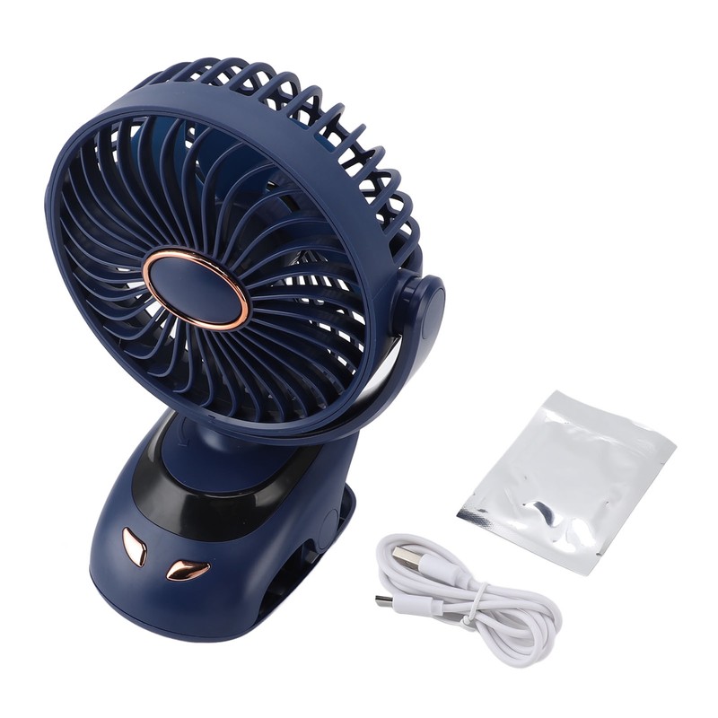 Small USB Desk Fan 5 Speed Mini Personal Fan Air