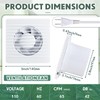 Qunclay 2 Pcs 4 Inch Small Window Fan 110v Kitchen